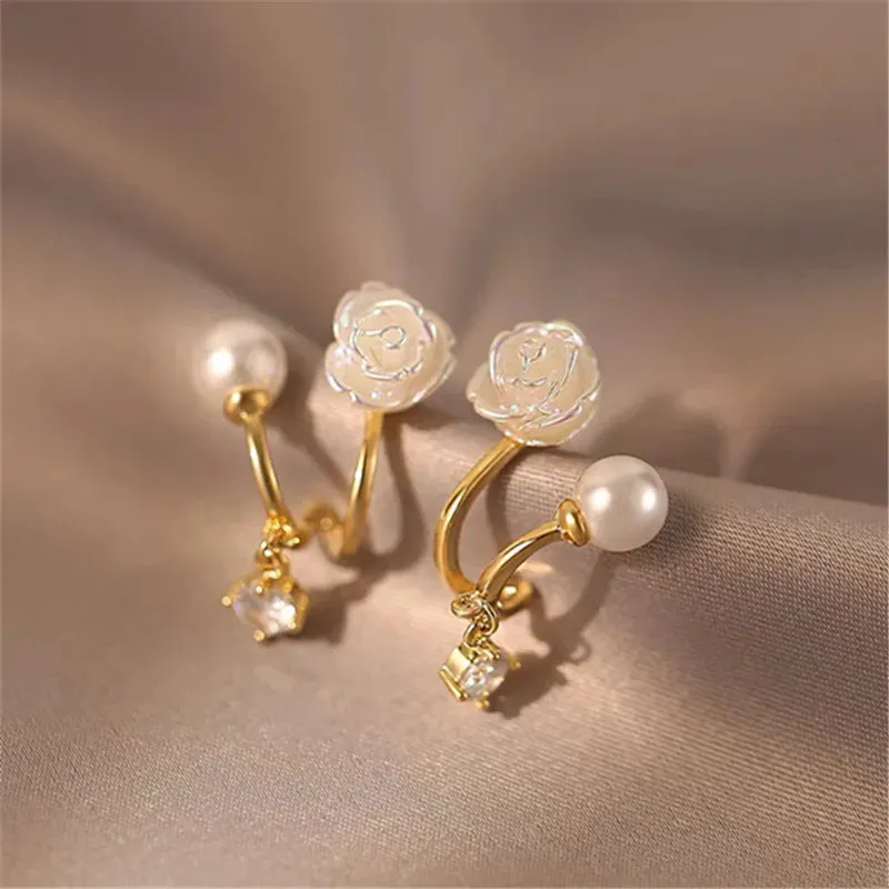 2023 New Fashion Trend Unique Design Elegant Delicate Geometric Round Earrings For Women Jewelry Wedding Party Premium Gifts