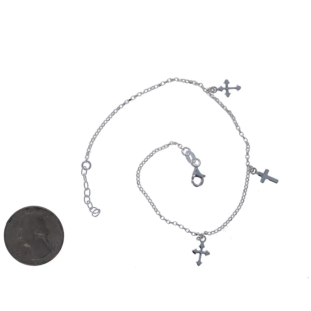 3 Cross Anklet