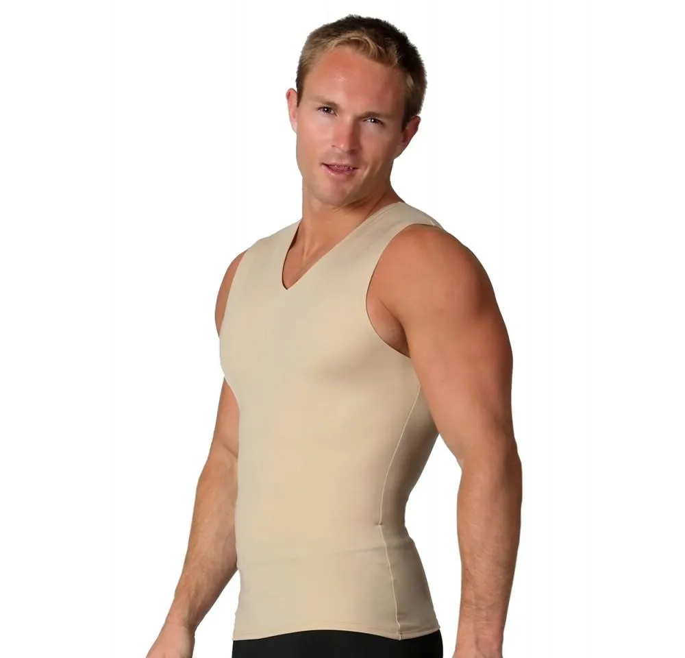 3 Pack Insta Slim High Compression Sleeveless V-Neck Tank ISVS00N3