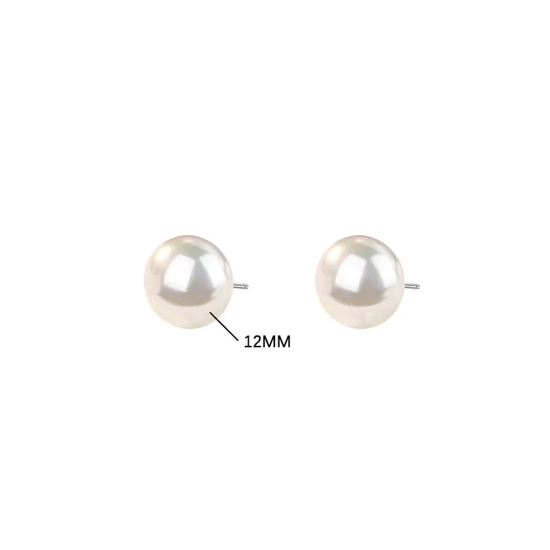 8mm 10mm 12mm 14mm 16mm 18mm 20mm Bread Pearl Earrings