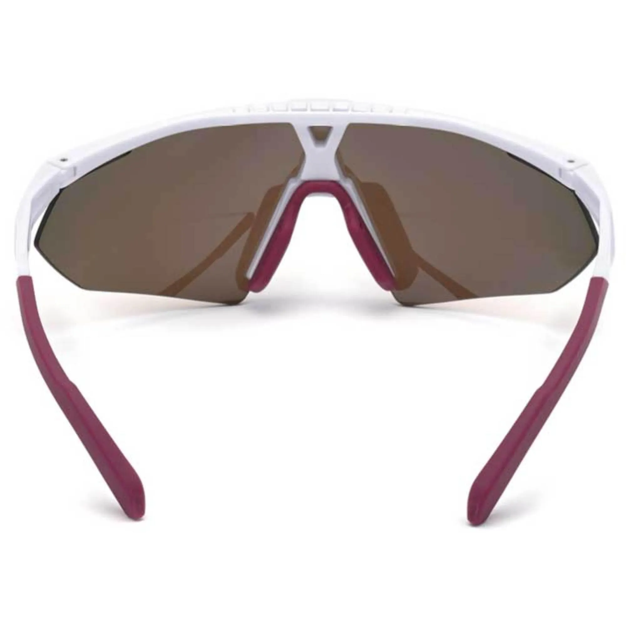 Adidas Men's Sunglasses - White Plastic Half Rim Shield Frame | ADIDAS SP0015 21L