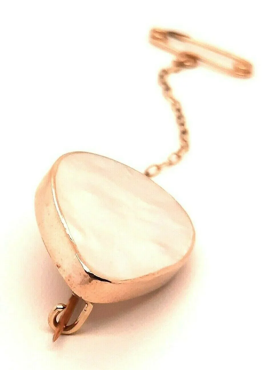 Antique (c.1900) 9ct Rose Gold & Mother of Pearl Brooch