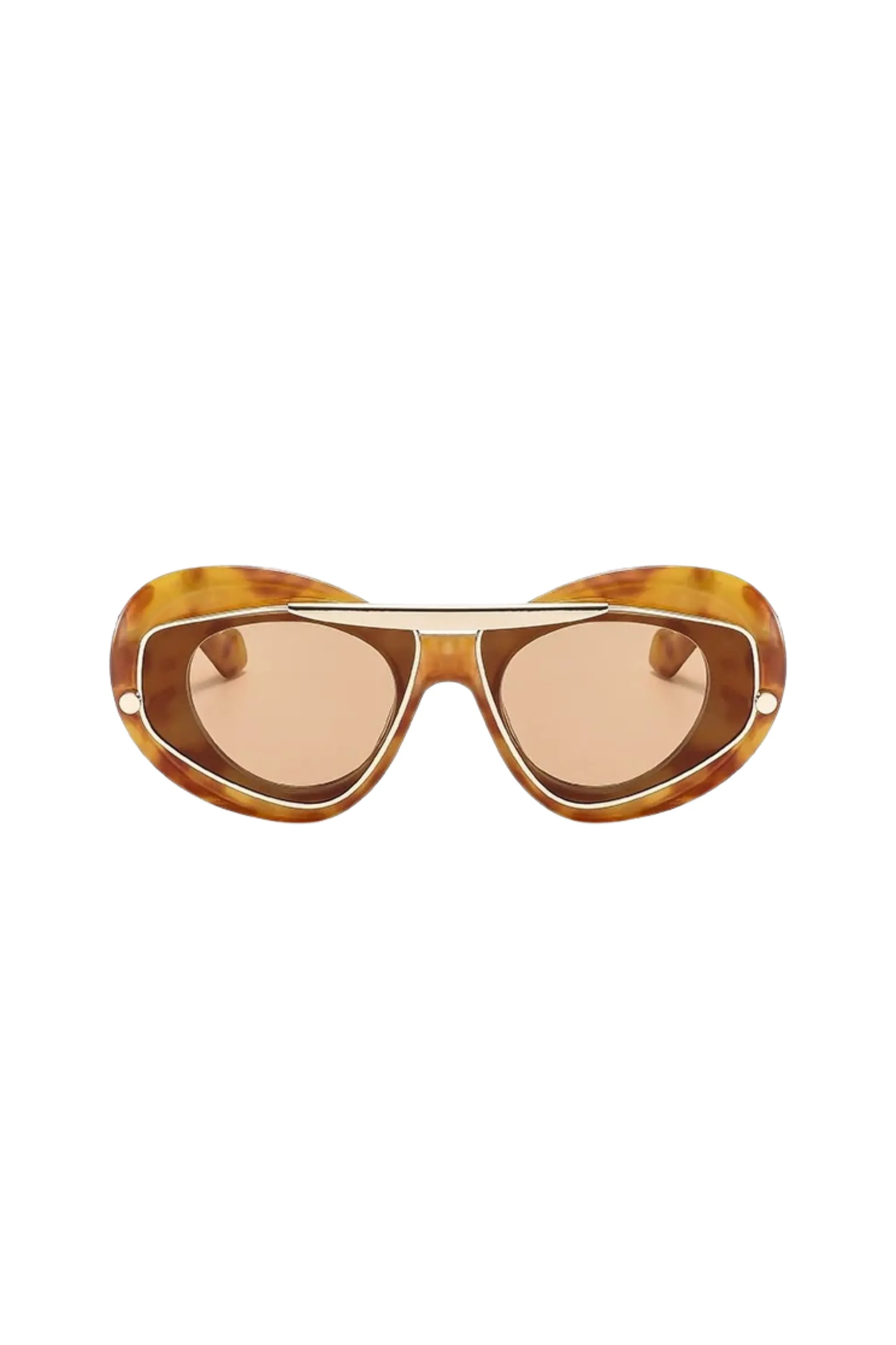 Aviator Frame Sunglasses Tortoise