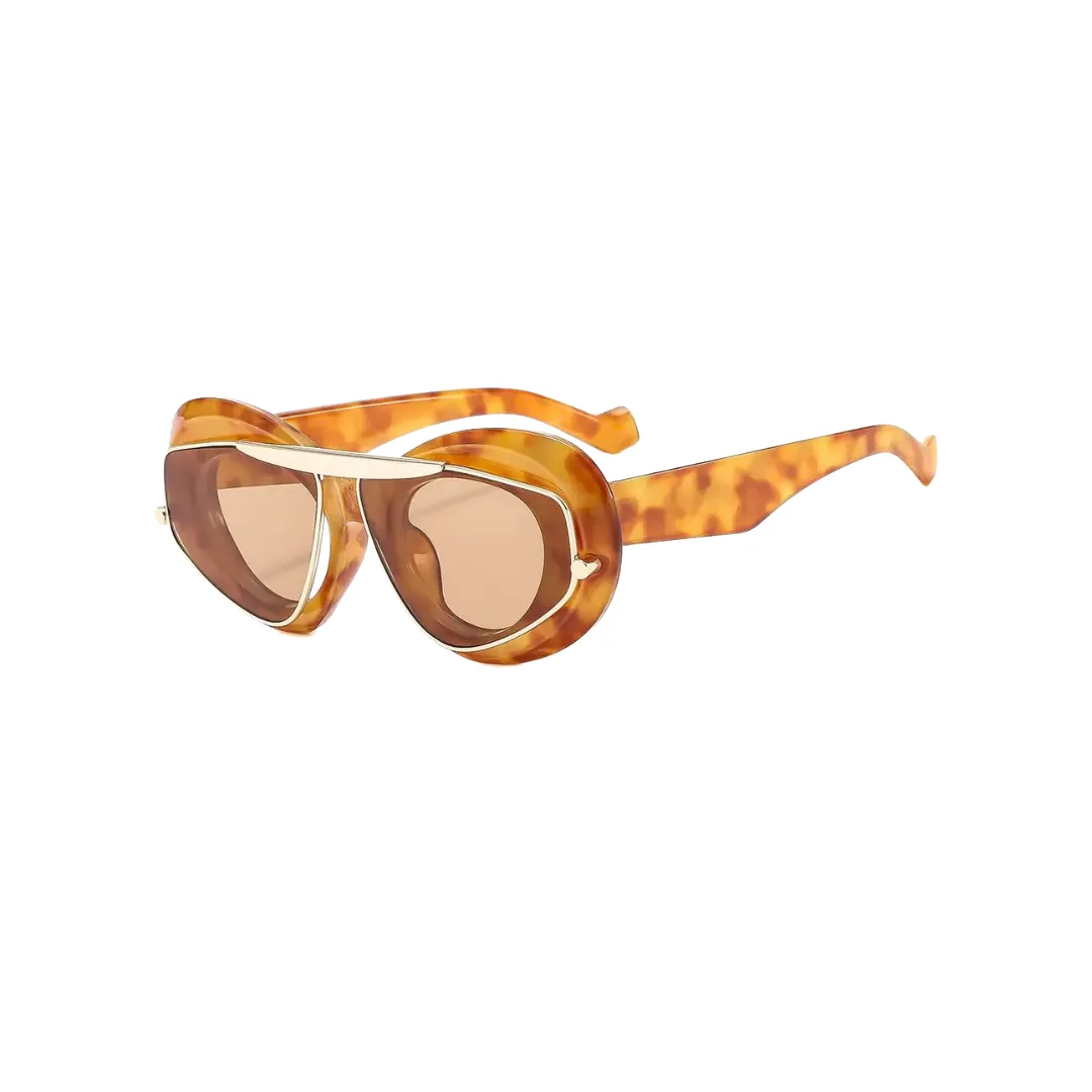 Aviator Frame Sunglasses Tortoise