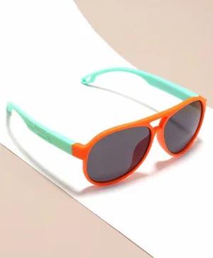 AVIATOR SHAPE SUNGLASSES - ORANGE