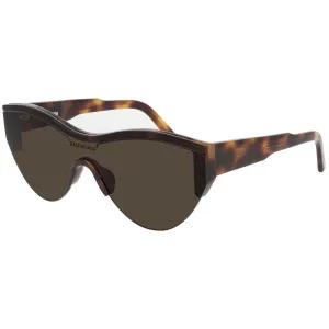 Balenciaga Unisex Sunglasses - Havana Half Rim Plastic Frame | BALENCIAGA BB0004S 7