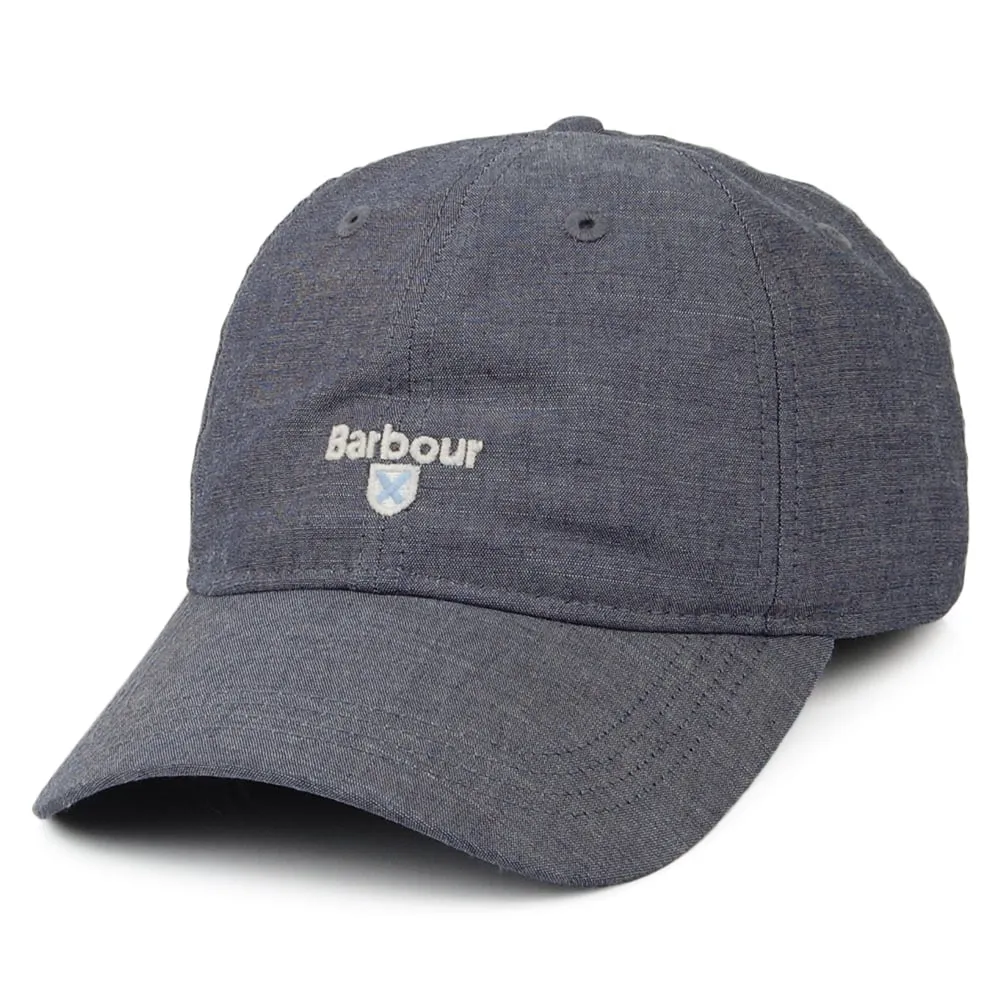 Barbour Hats Ellerton Cotton Baseball Cap - Denim