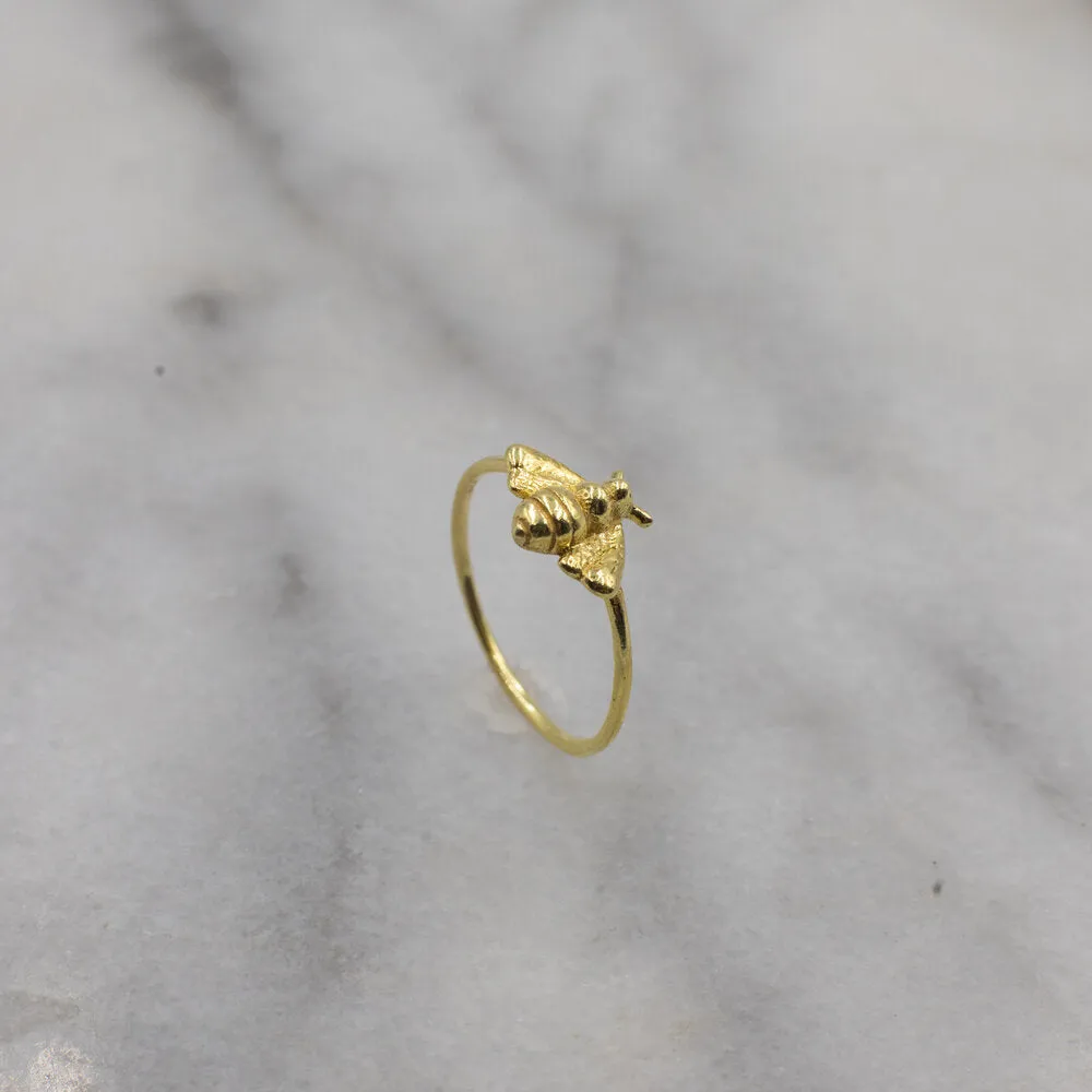 Bee Ring, Gold Vermeil