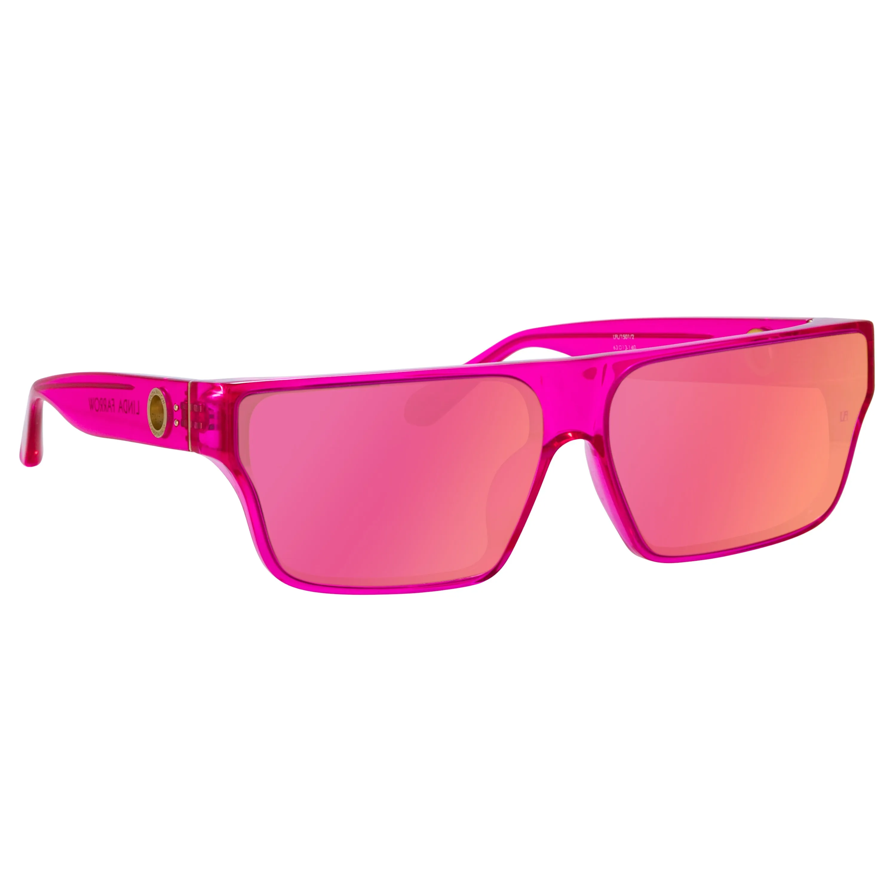 Brady Flat Top Sunglasses in Neon Pink