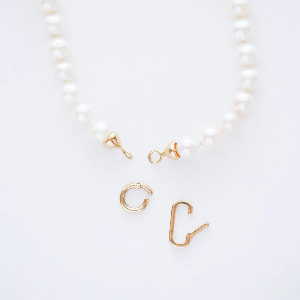 Build Your Own 14K Gold Pearl Charm Necklace