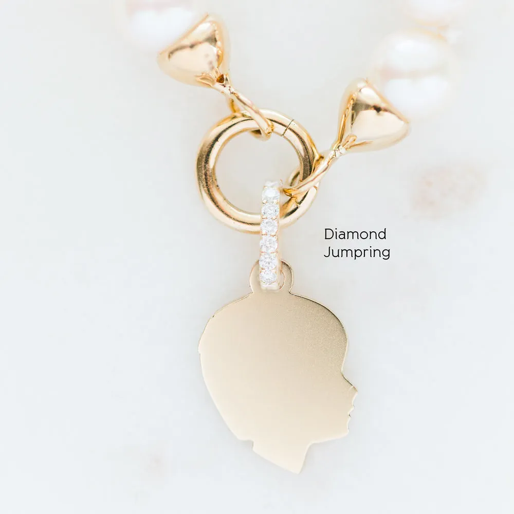 Build Your Own 14K Gold Pearl Charm Necklace