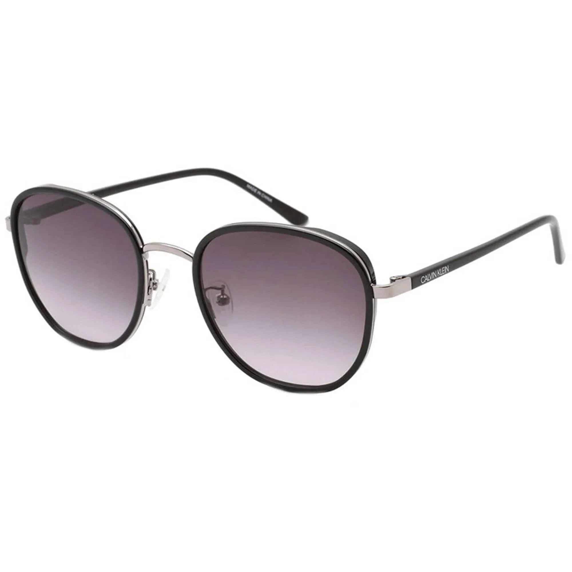 Calvin Klein Unisex Sunglasses - Gun Metal Round Frame | CALVIN KLEIN CK20306SK 008