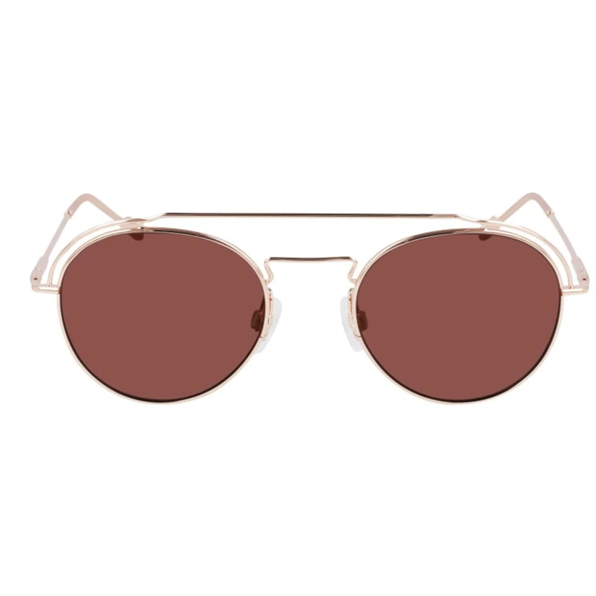 Calvin Klein Women's Sunglasses - Rose Gold Metal Pilot | CALVIN KLEIN CK21106S 780