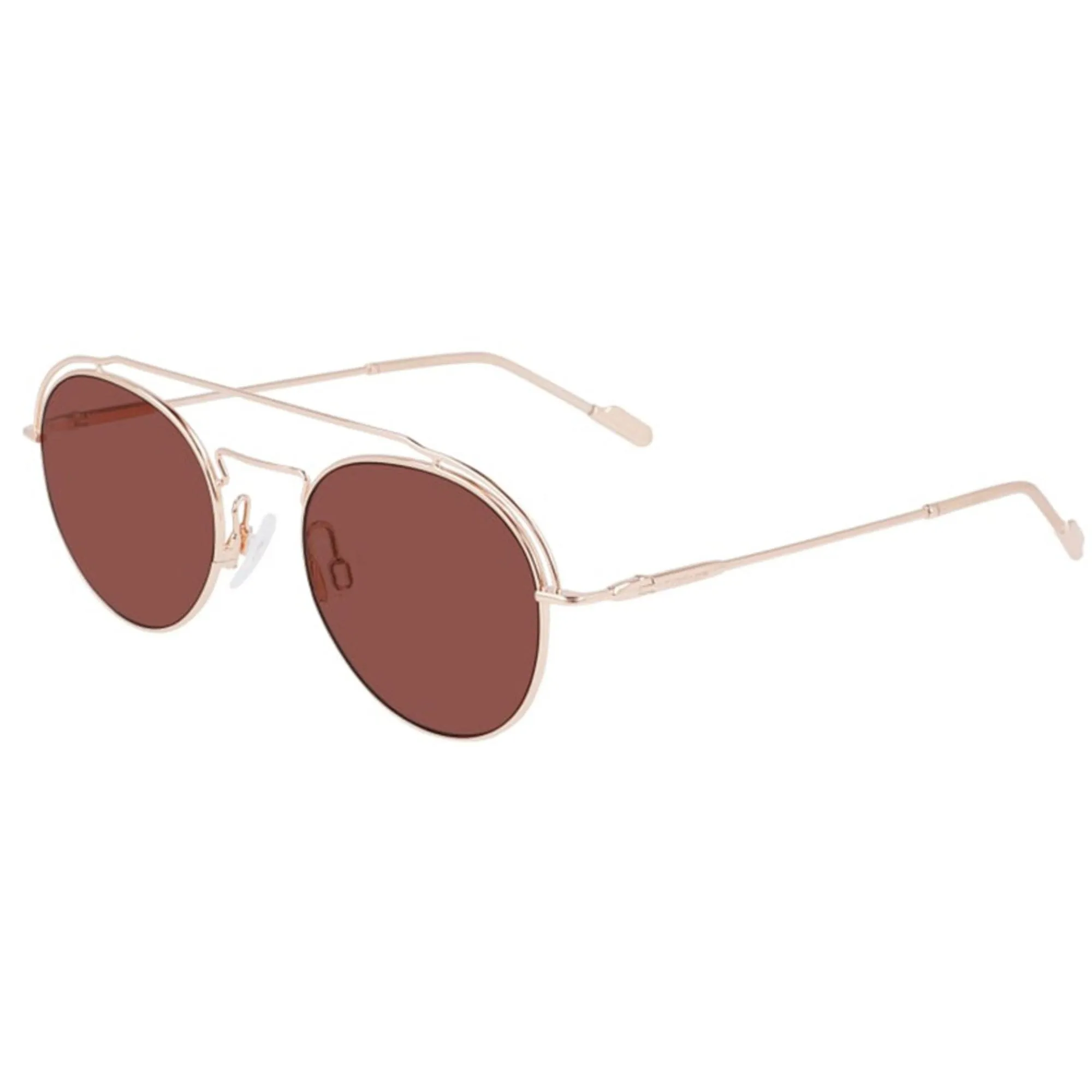 Calvin Klein Women's Sunglasses - Rose Gold Metal Pilot | CALVIN KLEIN CK21106S 780