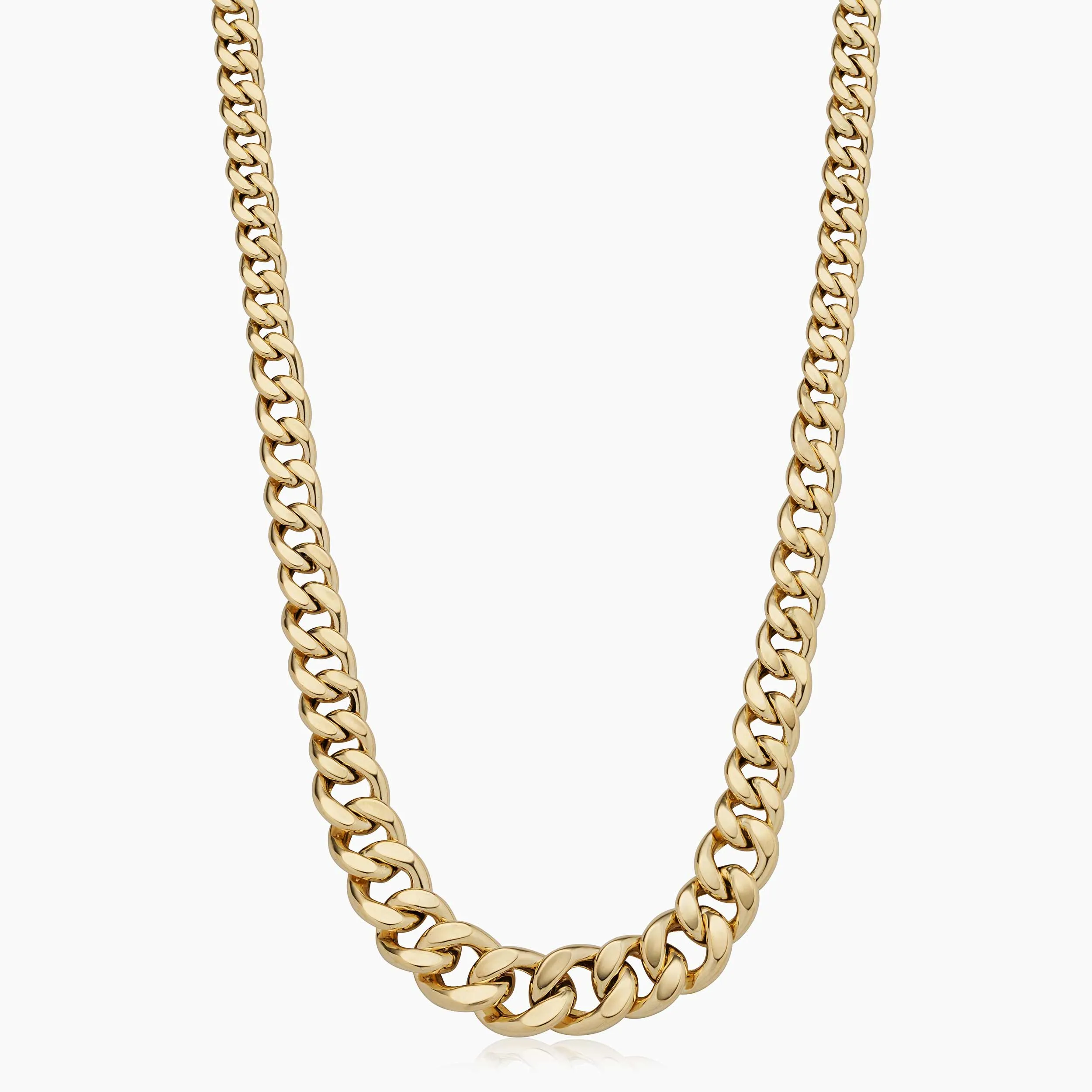 Carmine Curb Graduated Necklace