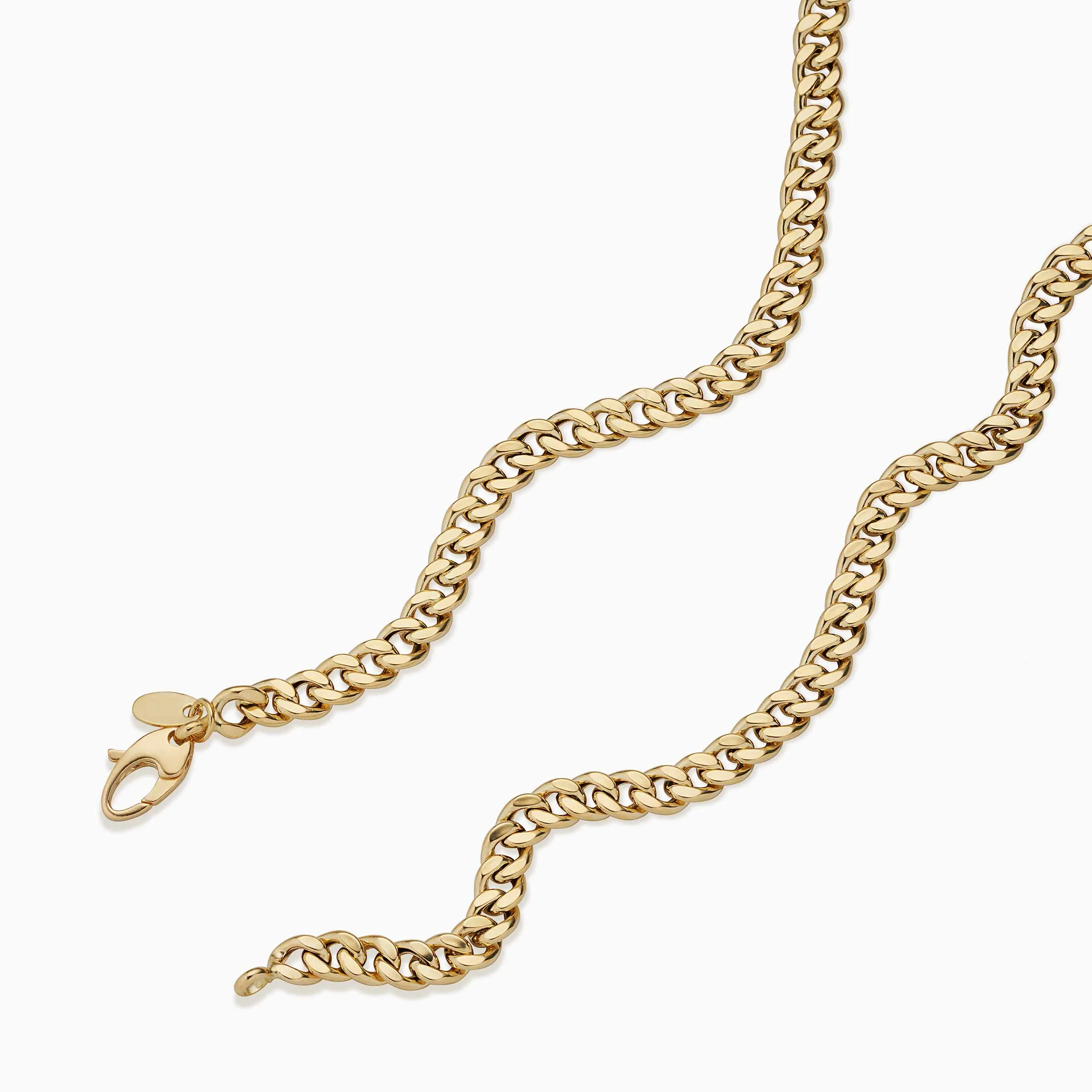 Carmine Curb Graduated Necklace