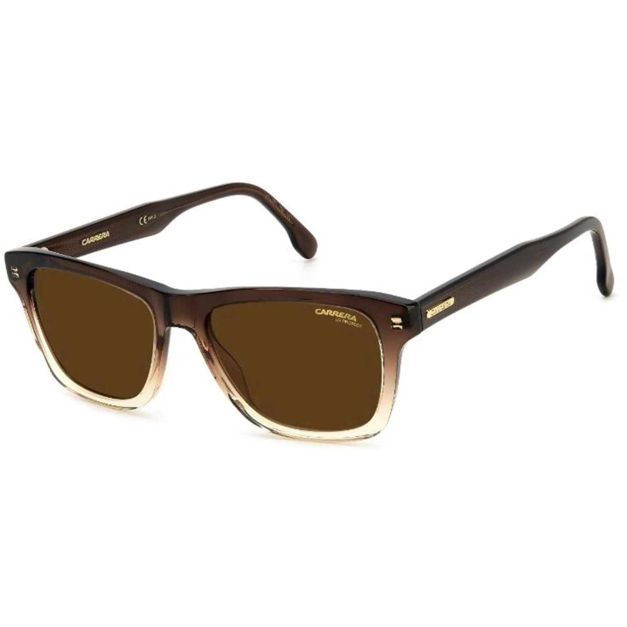 Carrera Men's Sunglasses - Brown Caramel Square Full Rim Acetate Frame | 266/S 00MY