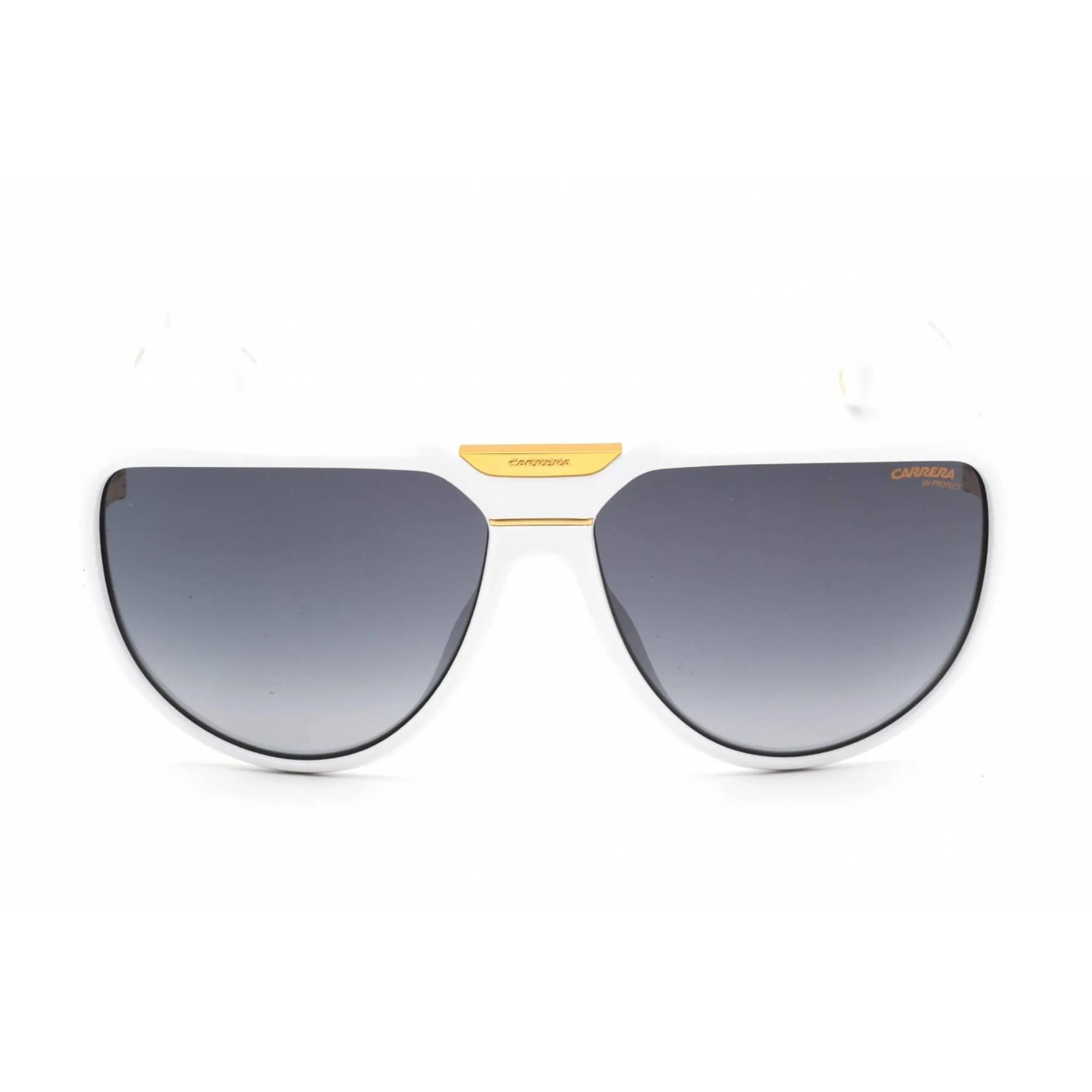 Carrera unisex Sunglasses - Grey Shaded Lens White Aviator Frame | FLAGLAB 13 0VK6 9O