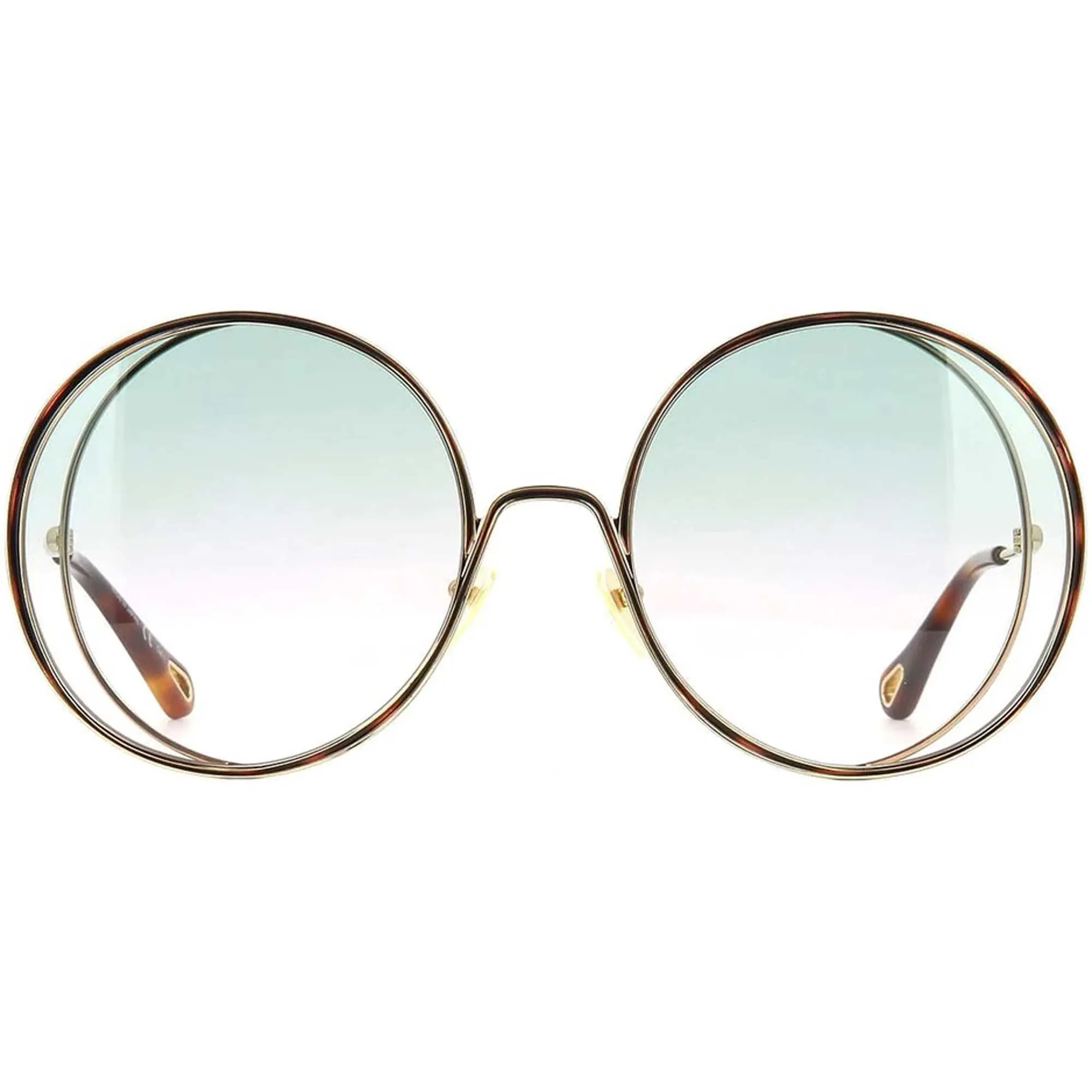 Chloe Women's Sunglasses - Full Rim Frame Green Gradient Lens | CH0037S-30009777004