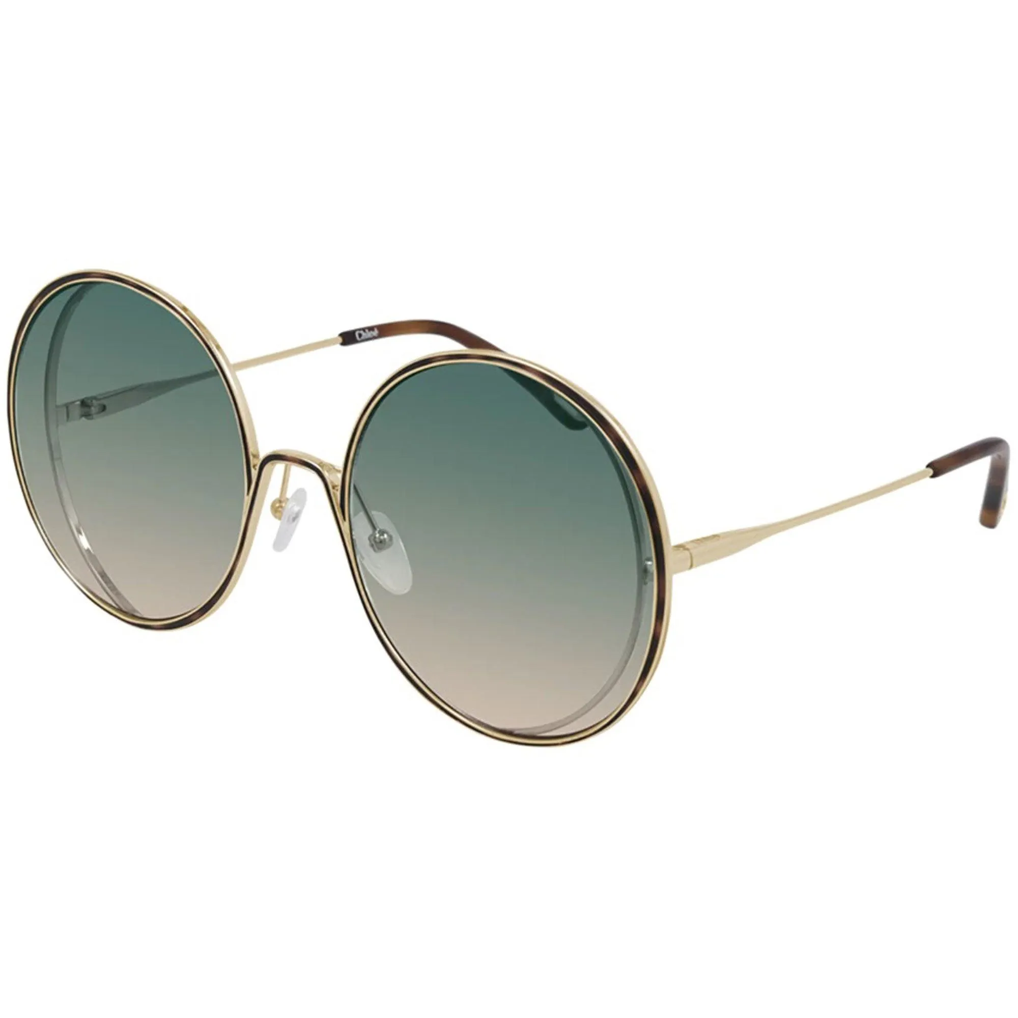 Chloe Women's Sunglasses - Full Rim Frame Green Gradient Lens | CH0037S-30009777004