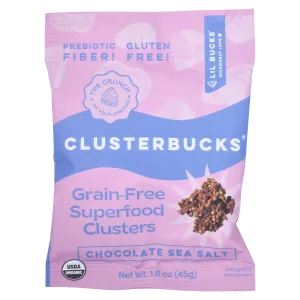 Chocolate Sea Salt Clusterbucks SNACK PACK! (8 pack) by Lil Bucks