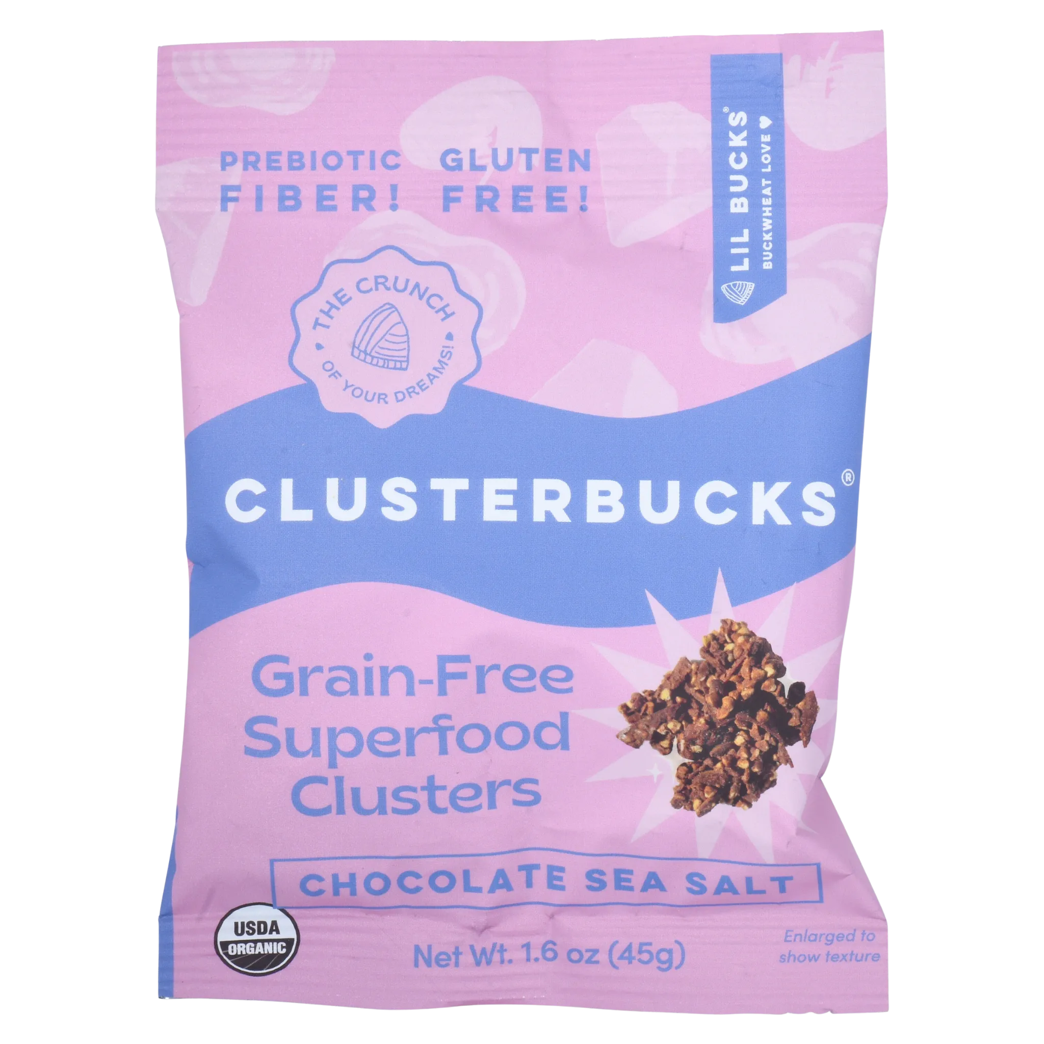 Chocolate Sea Salt Clusterbucks SNACK PACK! (8 pack) by Lil Bucks