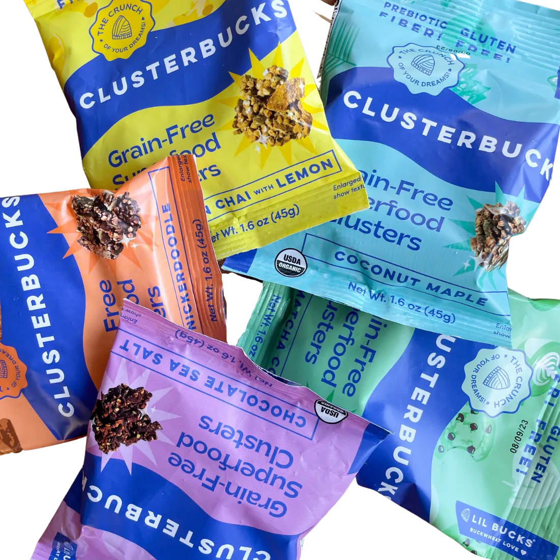 Chocolate Sea Salt Clusterbucks SNACK PACK! (8 pack) by Lil Bucks