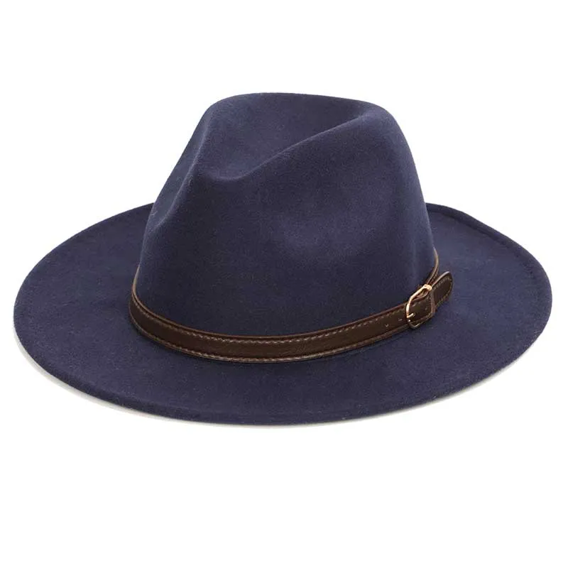 Classic Fedora With Leather Band