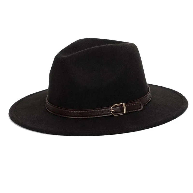 Classic Fedora With Leather Band