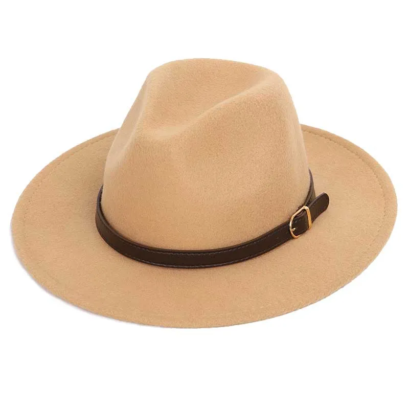 Classic Fedora With Leather Band