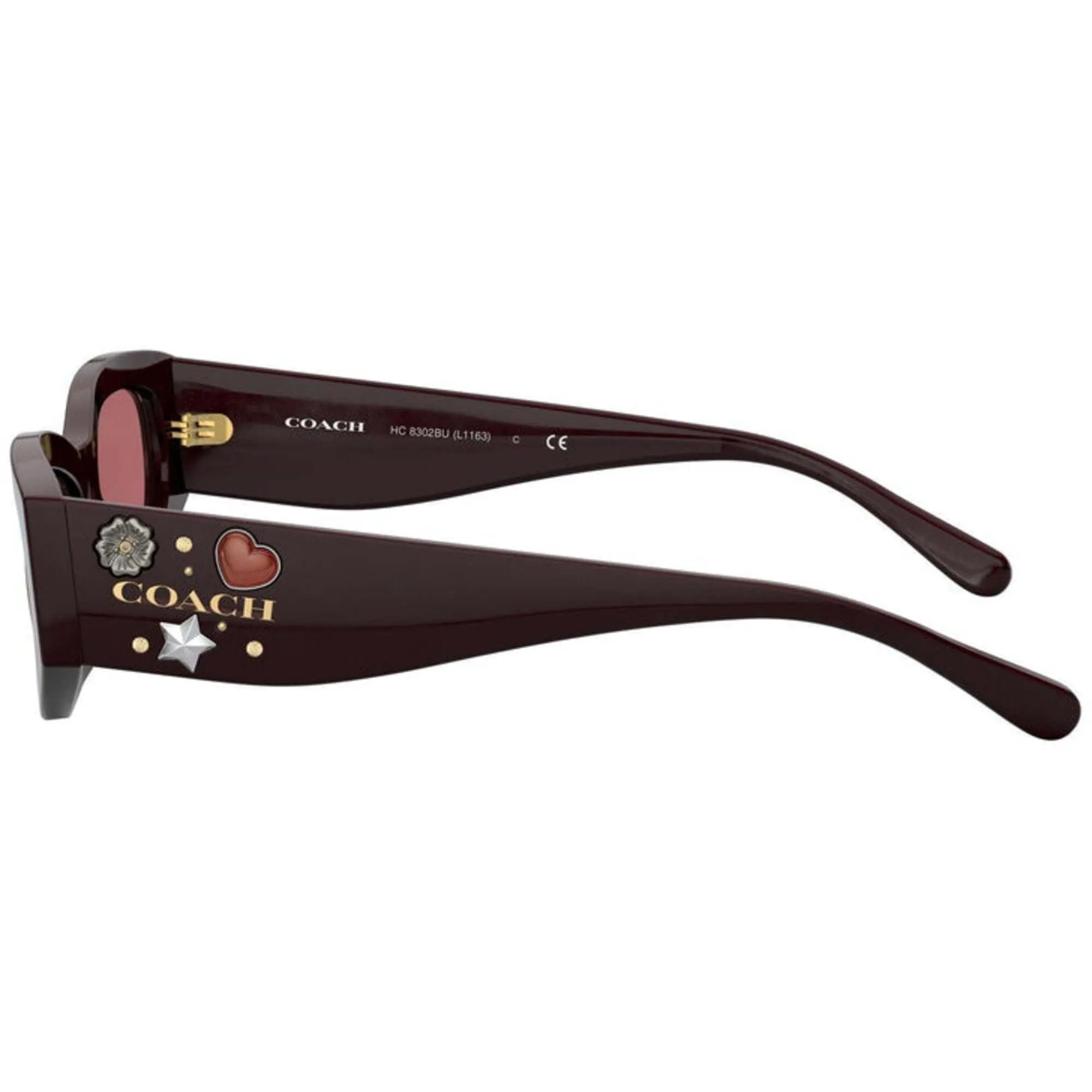 Coach Women's Sunglasses - Solid Oxblood Oval Full Rim | COACH 0HC8302BU 54796955