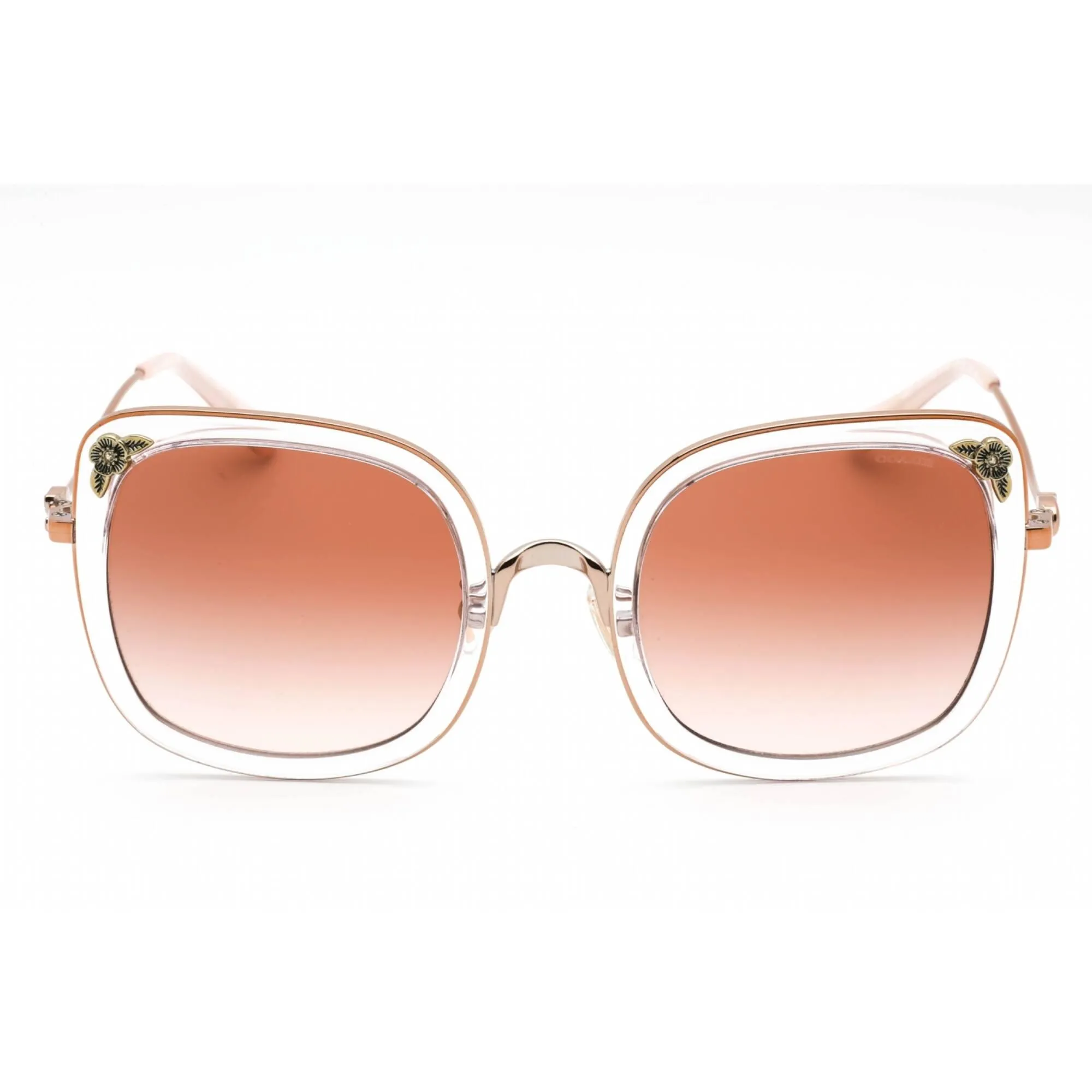 Coach Women's Sunglasses - Square Metal Frame Pink Gradient Lens | 0HC7101B 933113