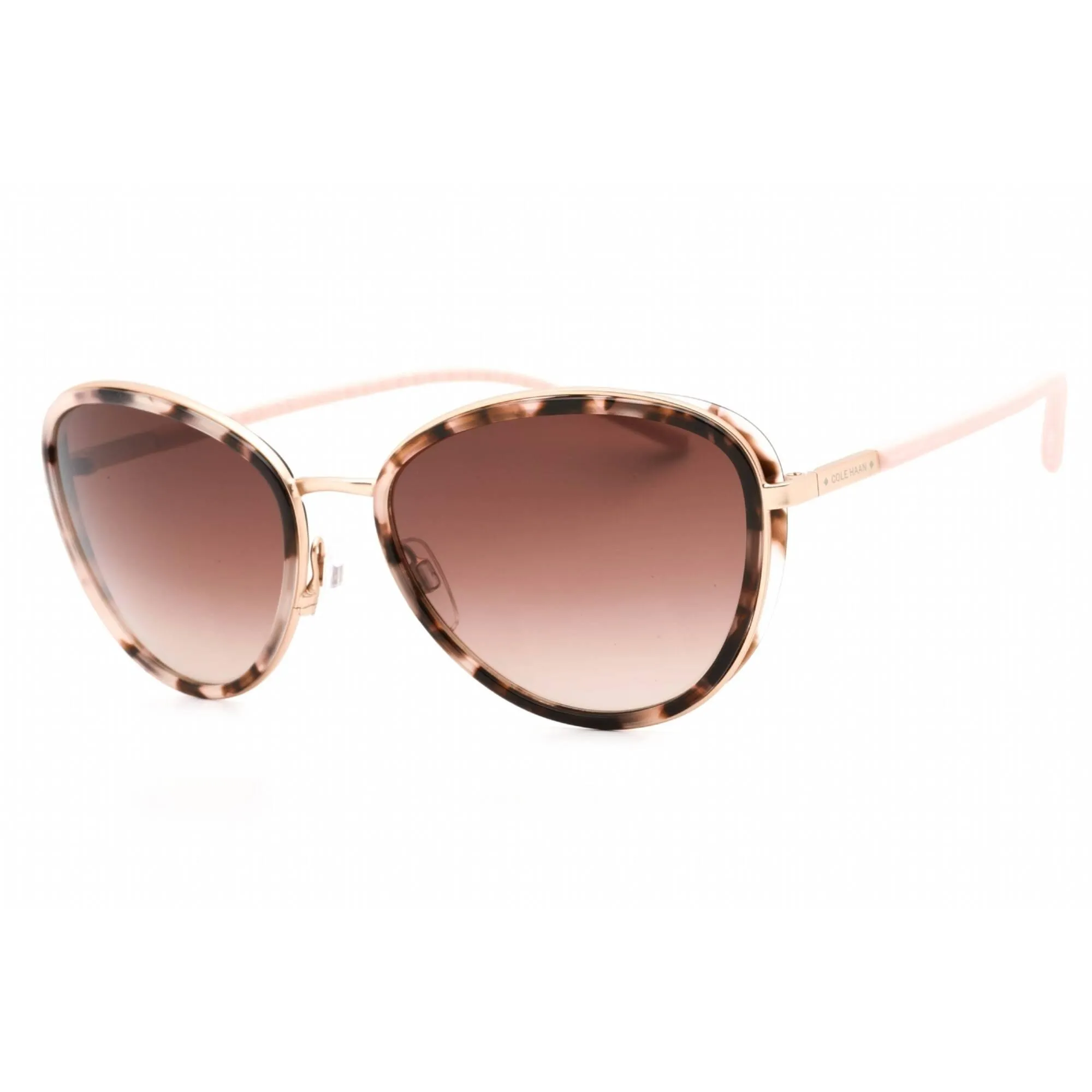 Cole Haan Women's Sunglasses - Blush Tortoise Full Rim Cat Eye Frame | CH7065 265