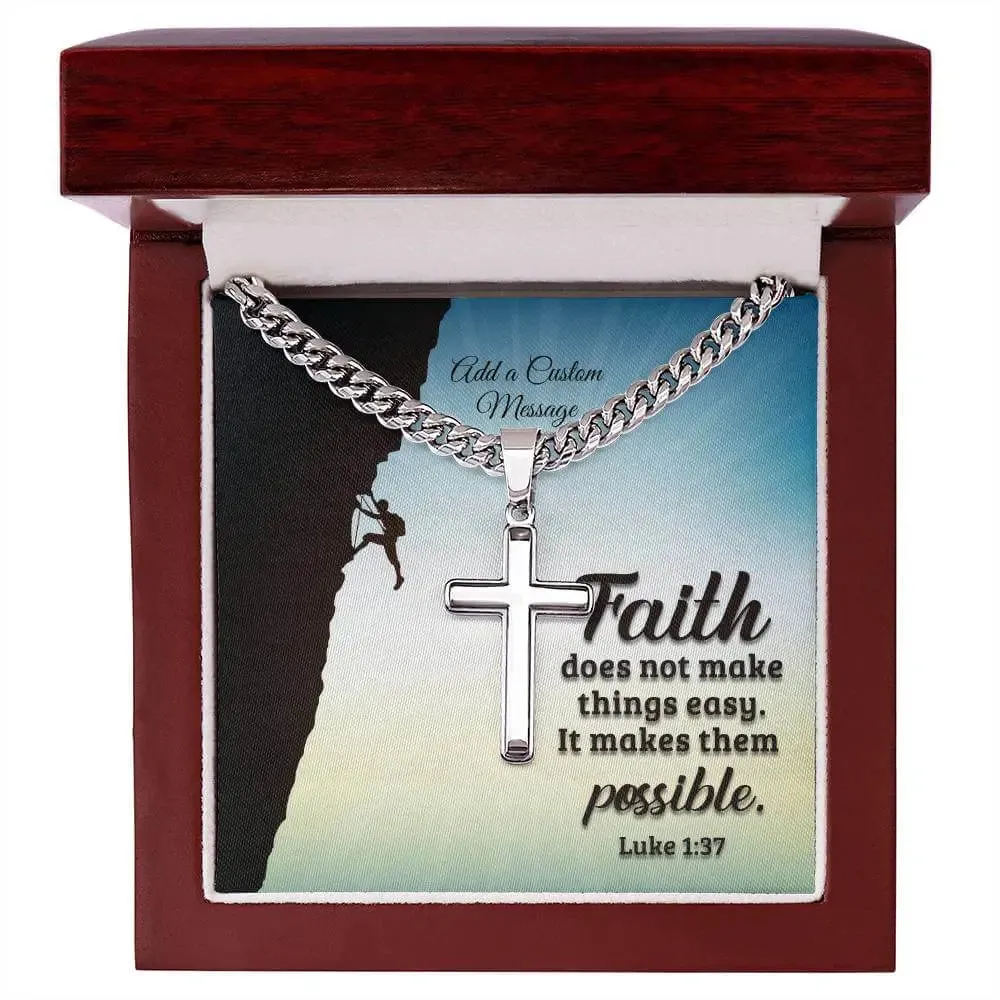 Cuban Link Chain with Cross: A Gift of Faith, Class, and Strength