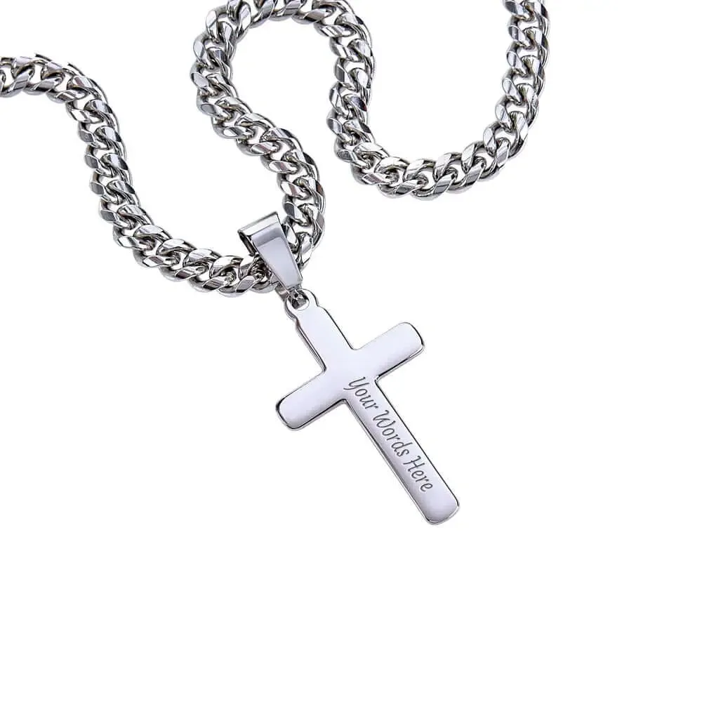 Cuban Link Chain with Cross: A Gift of Faith, Class, and Strength