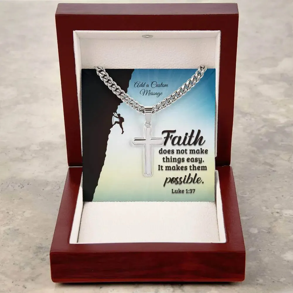 Cuban Link Chain with Cross: A Gift of Faith, Class, and Strength