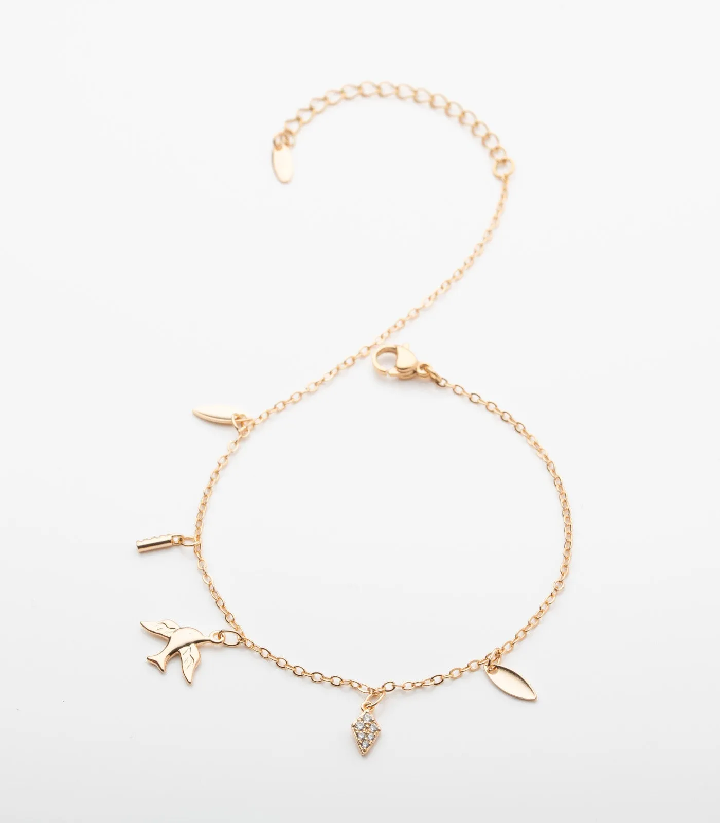 Cute Charm Anklet (Brass)