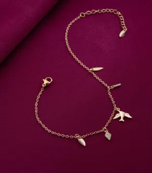 Cute Charm Anklet (Brass)