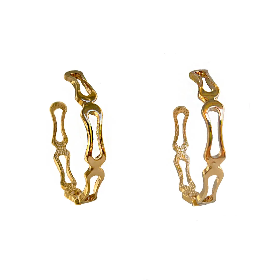 Cutout Hoop Earrings