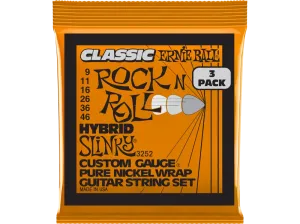 Ernie Ball 3252EB Hybrid Slinky Electric Guitar Strings (3 Pack)