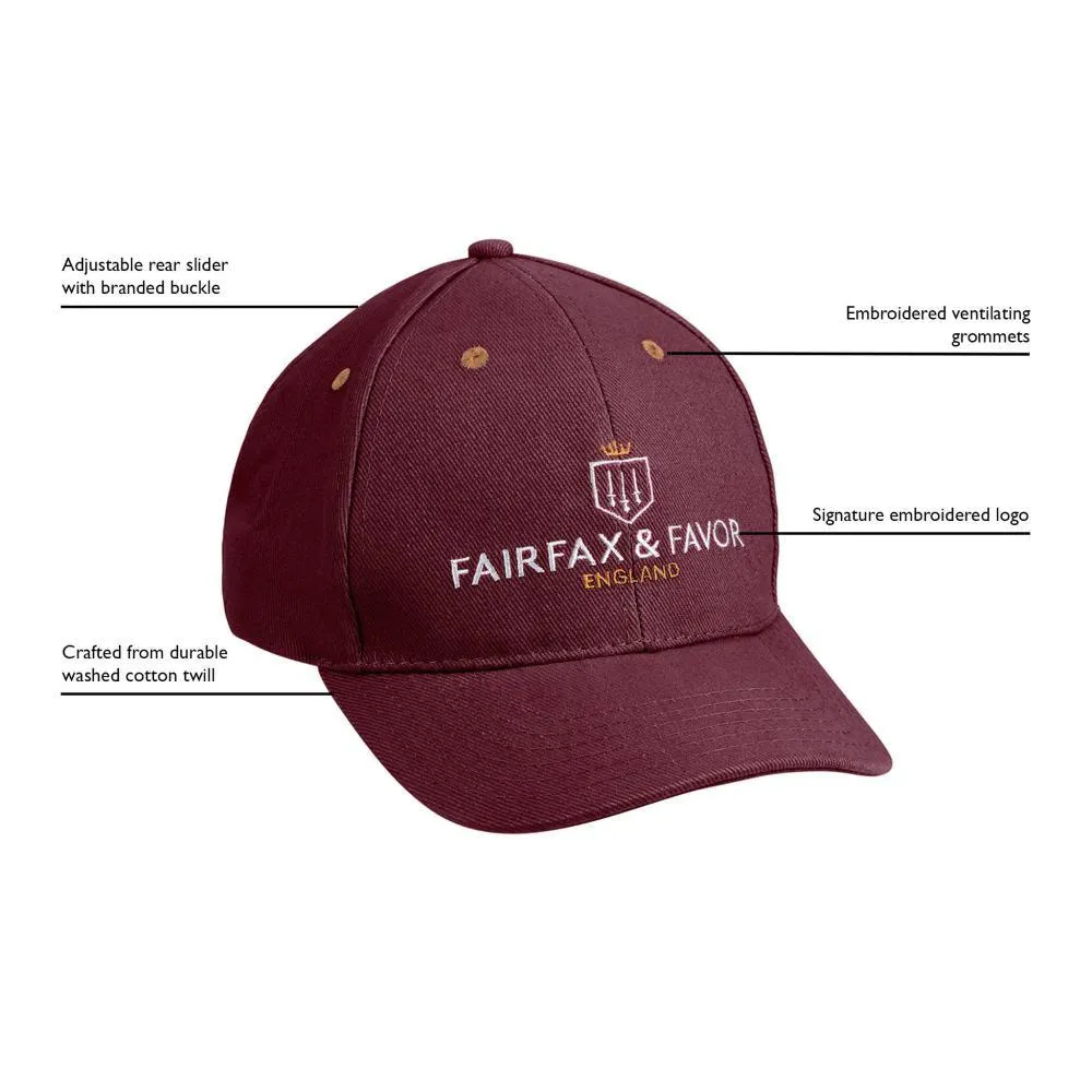 Fairfax & Favor Signature Baseball Cap - Burgundy