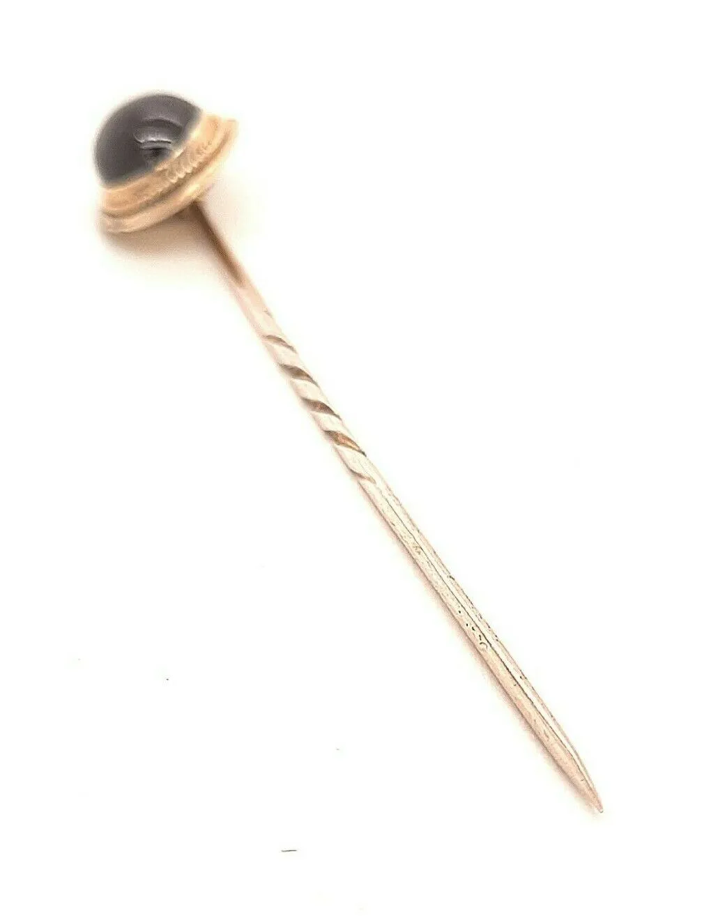 Garnet & 9ct Yellow Gold Vintage Pin Hat/Lapel/Tie Pin Fine Jewellery