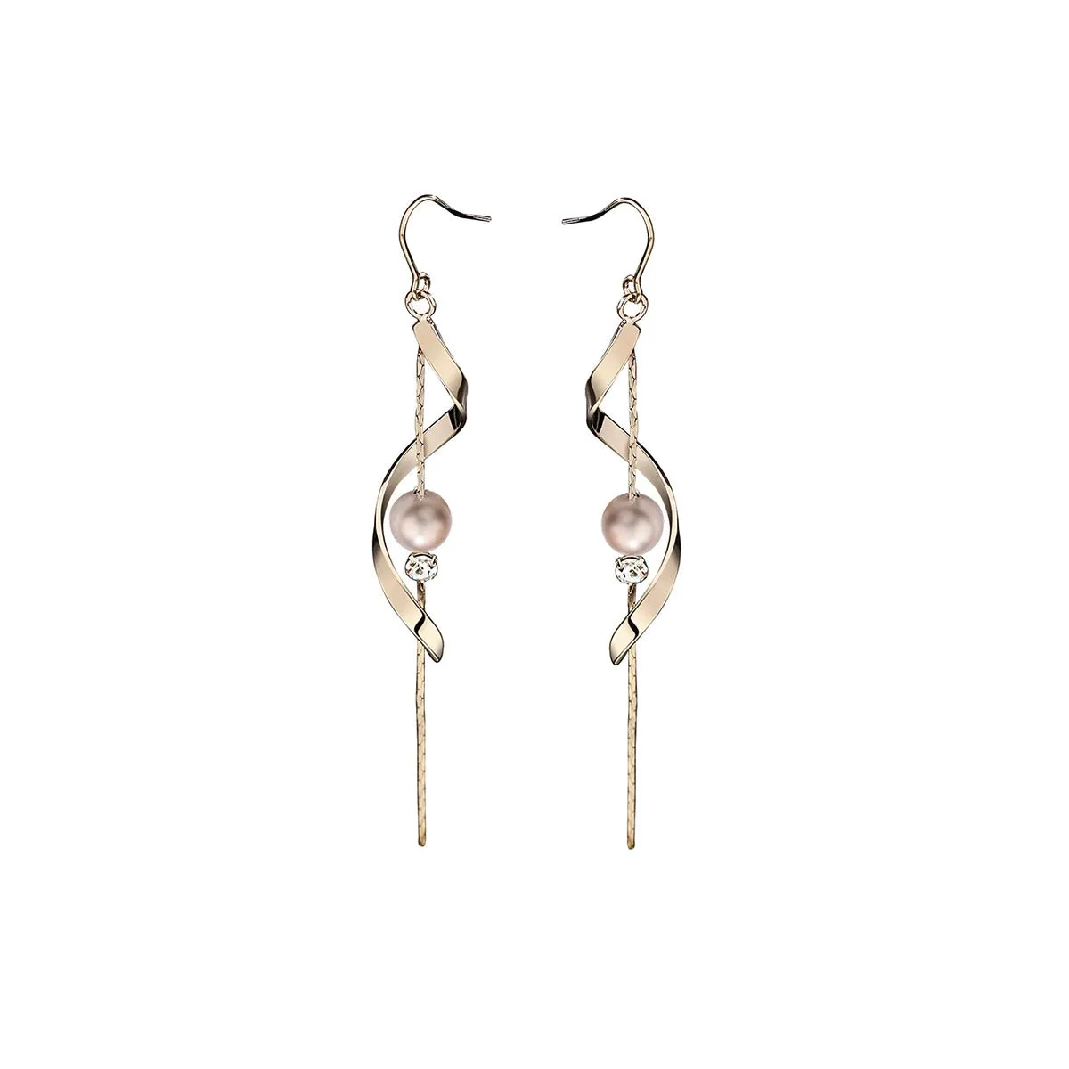 Glitzy Guide Gold Earrings