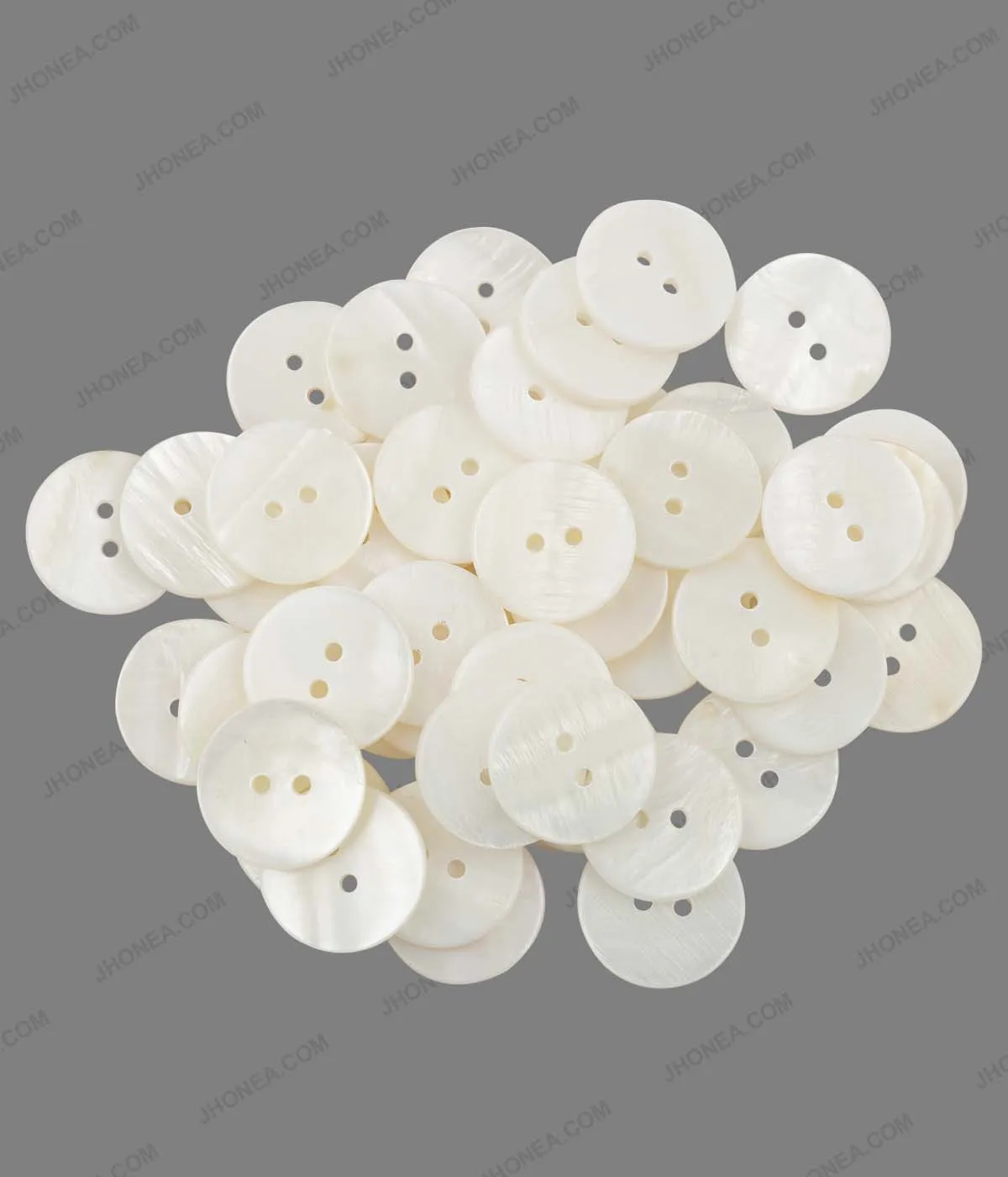 Glossy & Shiny Pearlescent 2-Hole Shirt Buttons for Shirts/Blazers