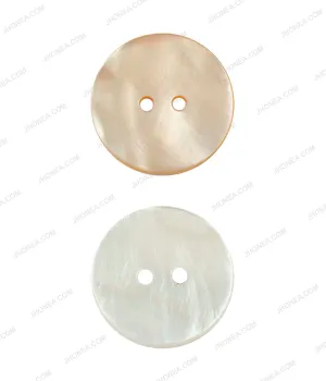 Glossy & Shiny Pearlescent 2-Hole Shirt Buttons for Shirts/Blazers