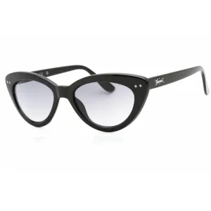 Guess Factory Women's Sunglasses - Shiny Black Full Rim Cat Eye Frame | GF0402 01B