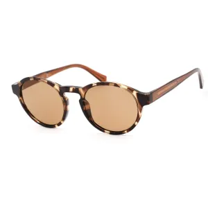 Guess Men's Sunglasses - Havana Round Plastic Full-Rim Frame Brown Lens | GU00049 53E