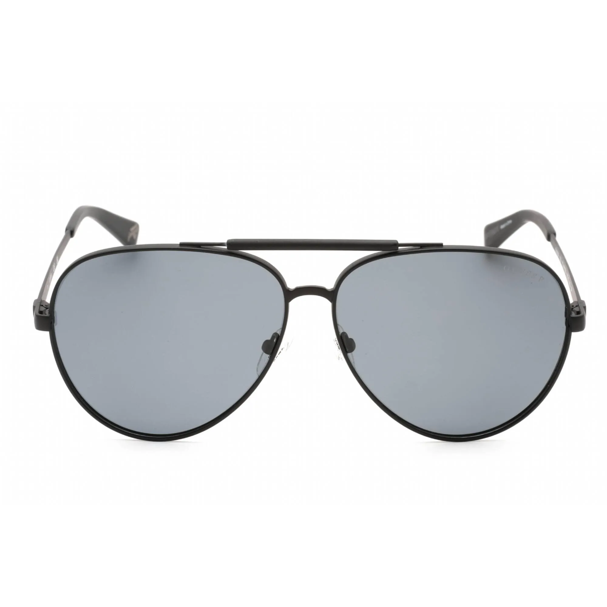 Guess Unisex Sunglasses - Full Rim Matte Black Metal Rectangular Frame | GU5209 02D