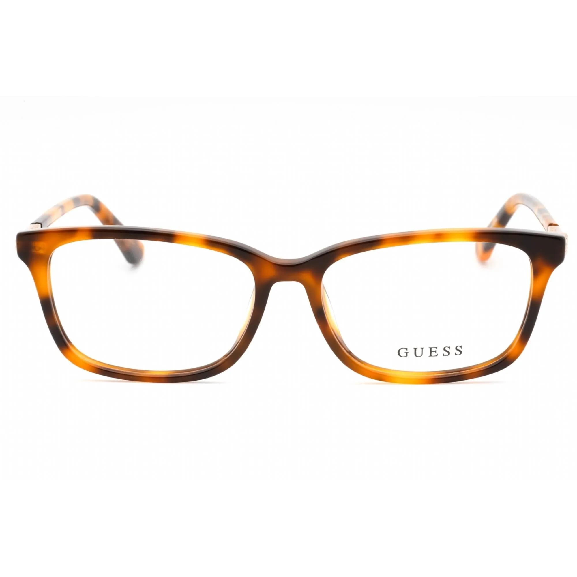 Guess Women's Eyeglasses - Blonde Havana Plastic Rectangular Full Rim | GU2907 053