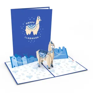 Happy Llamakah Pop-Up Card